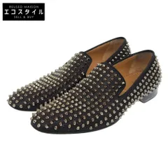 【美品】クリスチャンルブタン スパイクスタッズ  ローファー ブラック　H Christian Louboutin クリスチャンルブタン 美品 スパイク