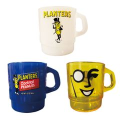 【ミスターピーナッツ】マグマップ STACKING MUG-PLANTERS アメリカン雑貨 ガレージ  ミルキーマグカップ スタッキングマグカップ コップ タンブラー キャンプ アウトドア 釣り