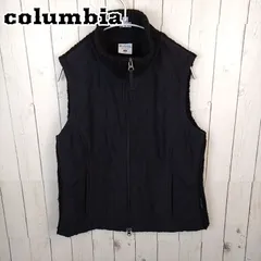 Columbia ナイロンベスト　チェック コロンビア Columbia ナイロンベスト フード ロゴ刺繍 S マルチ