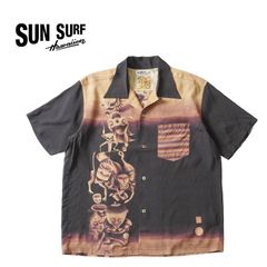SUN SURF サンサーフ 半袖 アロハシャツ SUN SURF×伊藤若冲 SPECIAL EDITION “付喪神図” SS39533