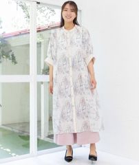 スカラー scolar 152692：ネコ蝶柄チュニック - メルカリ