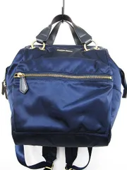 Samantha Thavasa サマンサタバサ 2WAY リュック ハンドバッグ ドリンク保冷ポーチ付 ネイビー 紺 ゴールド レディース ■管理番号L28455YER-250117-★（990）