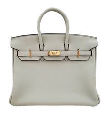 【新品】エルメス HERMES バーキン25　トゴ　グリネヴェ　B刻印　G金具