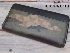 COACH【コーチ】87189 シグネチャー カモフラージュプリント ロングウォレット 240513W009のサムネイル
