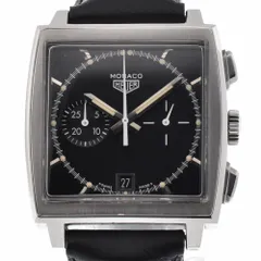 タグホイヤー TAG HEUER CS2110.FC8119 モナコ 復刻限定5000本 クロノグラフ デイト 自動巻き メンズ良品 P#129497のサムネイル