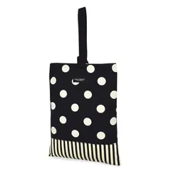 COLORFUL CANDY STYLE シューズケース(リバーシブル) polka dot large(twill・black) 上履き入れ 入園グッズ 小学校入学準備 上履き袋 N3155110 1のサムネイル