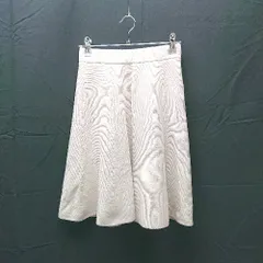 ◇ MERCURYDUO ガーター編み ニット ウエストゴム 秋冬物 裏地あり ショート フレア スカート サイズF ピンク レディース E  【1304050031748】