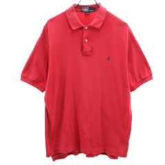 N182−4○ Polo by Ralph Lauren ポロシャツ レッド L - メルカリ