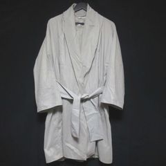 Max Mara マックスマーラ ショールカラー ベルテッド ガウンコート F38サイズ ライトグレー レディース 古着 中古 USED
