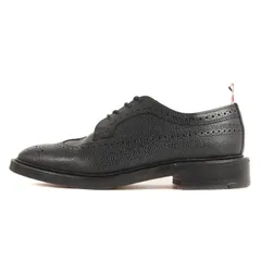 THOM BROWNE トムブラウン サイズ:9.5 メダリオン ウイングチップ 型押し レザー ドレス シューズ MFD002AP5210 革靴 短靴 ブラック 黒 イングランド製 ブランド フォーマル オフィス カジュアル【メンズ】のサムネイル