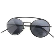 極美品▼登坂広臣着用 DIOR HOMME ディオールオム V812K ツーブリッジ サングラス 黒×ガンメタリック 51□22 155 伊製 箱・ケース付き　p10-st30327-301のサムネイル