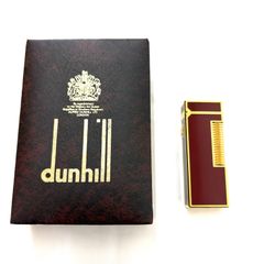 dunhill ダンヒル ガスライター レッド ゴールド 着火・火花未確認 ケース付き Dunhill ♯1073011981