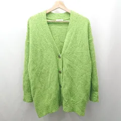 ◇ ⊇ ユナイテッドアローズ 秋冬コーデ 長袖 ニットセーターカーディガン サイズ表記なし グリーン系 メンズ E  【1507160028534】