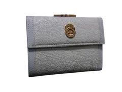 新品同様/未使用級　BVLGARI ブルガリ　三つ折り財布　サークル金具　黒 BVLGARI ブルガリ 長財布 Wホック 三つ折り 財布 メンズ