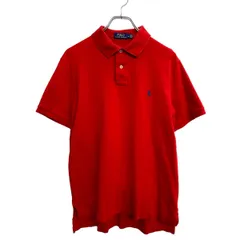 POLO RALPH LAUREN 半袖ポロシャツ Mサイズ ポロラルフローレン レッド 古着卸 アメリカ仕入 t2408-3529