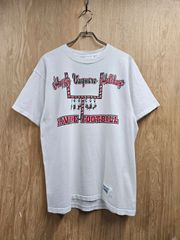 【US古着】90s IRVINE FOOTBALL T-Shirt | ディズカスアスレチック アーバイン フットボール カレッジ プリント 半袖 Tシャツ シングルステッチ ホワイト L XL