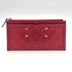 最終値下げ CHANEL CCフィリグリー キャビアスキン ミディアムウォレット 楽天市場】シャネル CCフィリグリー フラップウォレット 二