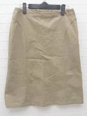 ◇ Kumikyoku 組曲 膝丈 台形 スカート 2 ブラウン系 *  【1002800178896】