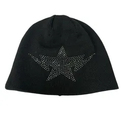ア ベイシング エイプ A BATHING APE Swarovski Twinsta 帽子 メンズ帽子 ニット帽 ブラック 201goods-606のサムネイル