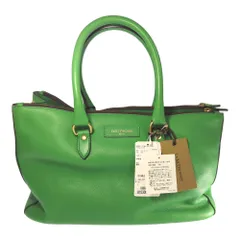 J＆M Davidson ジェイアンドエムデヴィットソン SIGRID・カーフスキン ピッグスキン ハンドバッグ トートバッグ/グリーン【オールシーズン】【♀】【A】【レディース】★■555752【中古】