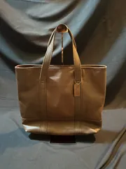 COACH/コーチ オールドコーチ 本革レザートート ブラウン 茶 A4可 大容量 肩掛け 手提げ ユニセックス 内ファスナー/オープンP/キーフック レザータグ付 38×33×11cm ヴィンテージ 通勤 通学 No.199-9401 男女兼用 シンプル