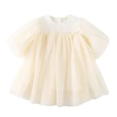 【迅速発送】Famuka ベビー キッズ ワンピース チュール 長袖 春 秋 春秋 セレモニードレス ベビードレス ベビー服 女の子 赤ちゃん 子供服 子ども服 子ども 子供 かわいい 可愛い 結婚式 フォーマル 1歳 誕生日 服 姉妹服 姉妹お揃い 100日