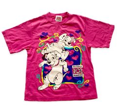 【Size 100】 ヴィンテージ USA製 101匹わんちゃん　半袖  Tシャツ　ディズニー　made in USA 輸入　US古着
