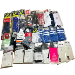 ★ 新品未使用 ブランド/ノーブランド スポーツソックス 30足 まとめ商品 アシックス ナイキ ニューバランス アンブロ ミズノ 現状品 2.7kg