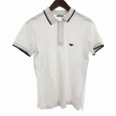 ディオールオム Dior HOMME ポロシャツ 半袖 Bee ワンポイント 鉢 コットン 白 ホワイト 44 S位 ■SM1 ☆AA★のサムネイル