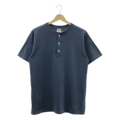 【美品】  South2West8 S2W8 / サウスツーウエストエイト | エンブロイダリー ロゴ ヘンリーネック Tシャツ カットソー | XS | ネイビー | メンズ