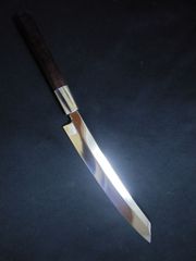 本焼包丁　城山刃物　切付柳刃超鋼スーパー本焼き包丁全鏡面　反り付き 城山刃物 切付柳刃包丁 超鋼スーパー本焼 - メルカリ