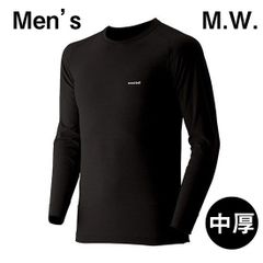 mont-bell モンベル ジオライン M.W. ミドルウェイト 中厚手 ラウンドネックシャツ MEN'S　XLサイズ（新品）