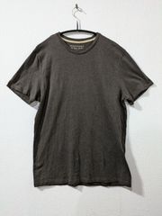 BANANA REPUBLIC 半袖Tシャツ Mサイズ ダークブラウン コットン100% FITTED CREW