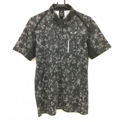 oakt6 新品 OAKLEY オークリー レディース 半袖ポロシャツ Mグレー