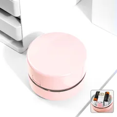 ☆ ピンク ☆ 卓上クリーナー pmy0527 卓上クリーナー usb キーボードクリーナ ハンディ パソコンクリーナー デスククリーナー クリーナー 吸上げる ブラシ付 隙間掃除 掃除機 ミニ ポータブル 消しかす 鉛筆 消しゴム 掃除用品 ほこりのサムネイル