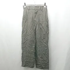 ◇ ⊂ UNITED ARROWS ウエストゴム ストレートパンツ サイズS カーキ レディース E  【1506300029615】
