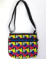 【中古】バッグ ミッキーマウス(ブラック×パステルカラー/モチーフ総柄) ショルダーバッグ 「ディズニー」 東京ディズニーランド限定