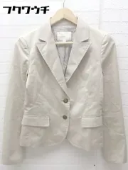 ◇ NATURAL BEAUTY ナチュラルビューティー 2B シングル 長袖 テーラード ジャケット サイズS ベージュ系 レディース 【中古】 【1002800540990】のサムネイル