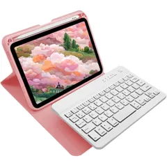 新品 2024 iPad Air 11 M2 キーボード ケース iPad Air 第5世代/４世代 ワイヤレス キーボード付き iPad Pro 11 第4/3/2/1世代 カバー 脱着式 Apple Pencil 充電側収納 全面保護 ビジネス ホワイト