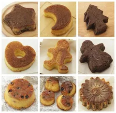 新品✨シリコン製ケーキ型 全9種 9個セット 各10～12cm シリコンモールド 型枠 焼き型 焼型 冷凍保存OK 電子レンジ・オーブン対応 お菓子作り かわいい 佐藤金属興業 SALUS