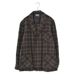 PENDLETON (ペンドルトン) 70s チェック柄ウールテーラードジャケット ブラウン クルミボタンのサムネイル