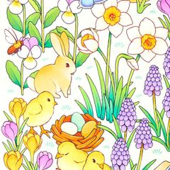 SARAH'S SILK - Bunny & Egg Seek & Find Playsilk