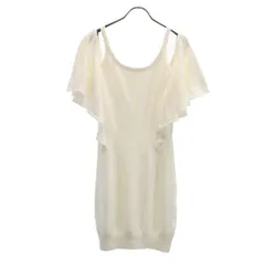 未使用 スナイデル オフショルダー フリルタイトニット ワンピース F ホワイト系 snidel レディース 【中古】  【230623】