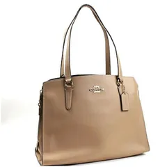 コーチ トートバッグ C4077 肩掛け レザー ライトブラウン