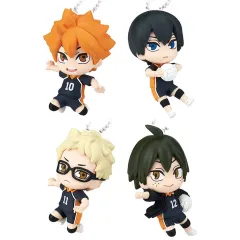 【中古】キーホルダー 全4種セット 「でふぉフィグ! ハイキュー!! 烏野高校キーホルダー」