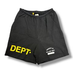 参考上代36300円 GALLERY DEPT スウェットハーフパンツ イージーショーツ ギャラリーデプト GI 2200 ブラック L 89872A7