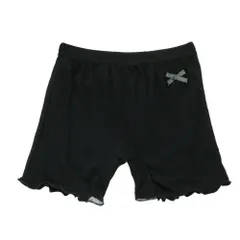 ☆ ブラック ☆ 120cm ☆ ペチパンツ キッズ gpan40721 ペチパンツ 涼しい 女の子 オーバーパンツ ペチコート １分丈 スパッツ 薄手 インナーパンツ レギパン レギンス キッズ ジュニア 見せパン 短いパンツ 下着 肌着 ショーツ コットン