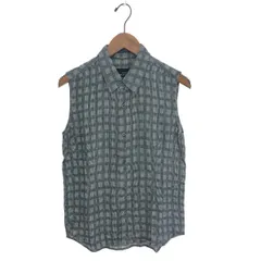トリココムデギャルソン カットソー ノースリーブ フリル チェック柄 グレー tricot COMME des GARCONS（トリココムデギャルソン）Tシャツ