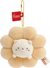 【中古】キーホルダー ねこ(ポン・デ・リング) ぶらさげぬいぐるみ 「ミスタードーナツ×すみっコぐらし」