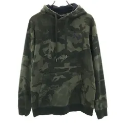 UNDER ARMOUR アンダーアーマー 迷彩柄 長袖 スウェットパーカー M カーキ 裏起毛 メンズ 古着